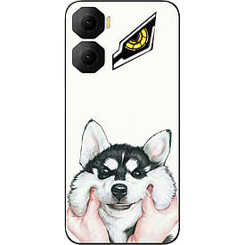 Бампер силіконовий case для ZTE Nubia Neo 3 5G з картинкою Хаскі