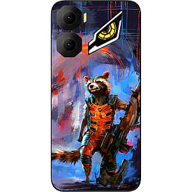 Силіконовий чохол case для ZTE Nubia Neo 3 5G з картинкою Єнот Ракета