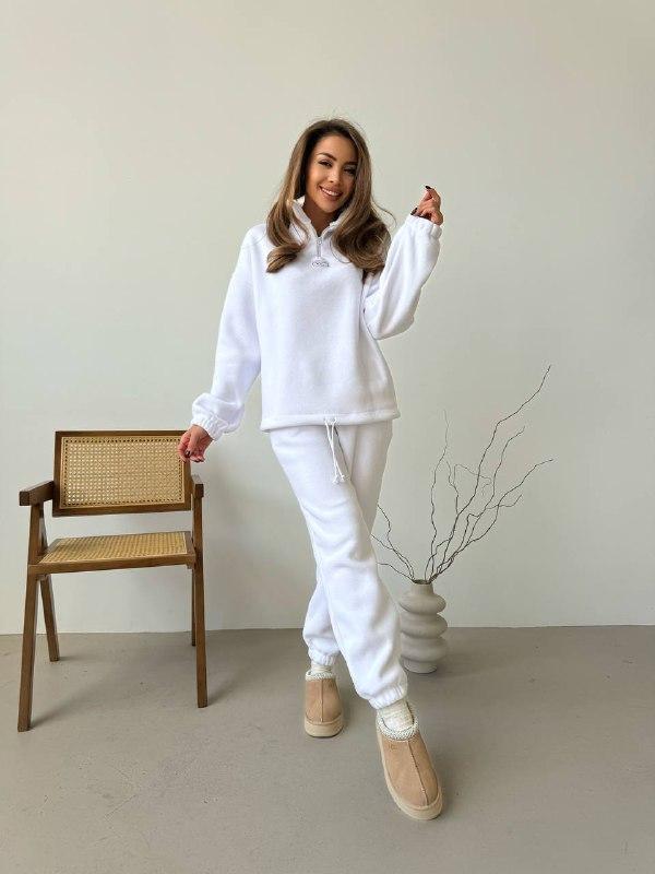 Жіночий спортивний костюм; Кольори: білий, графіт, чорний ; Розмір-42-44, 46-48 ;, фото 1