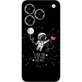 Бампер силіконовий case для ZTE Blade A76 4G з картинкою Кохання до місяця