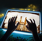 Планшет пісочний для анімації з LED-підсвіткою, дитячий пісочний стіл 27х39 см, фото 3