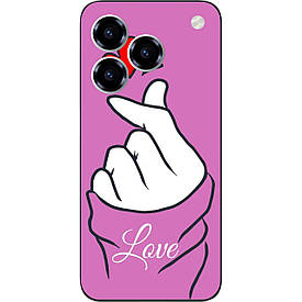 Силіконовий чохол case для ZTE Blade A76 4G з картинкою Рука Love