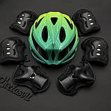 Якісний комплект захисту, шолом  + наколінники, налокітники, рукавички, фото 2