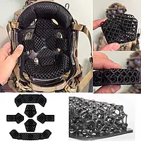 Универсальные подушки 3D для тактического балистического шлема каски демпферные подушки на боевой шлем вентиляционные