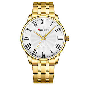 Curren 8422 Gold-White