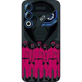 Силіконовий чохол case для ZTE Nubia Neo 3 GT 5G з картинкою Гра в кальмара Наглядачі