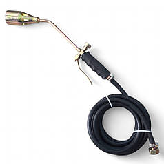 Газовий пальник з клапаном для смоління сопло 50мм у комплекті з 4 метрами шлангу для підключення до балона