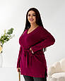 Туніка з ангори рубчик Марта бургунді (54-72), фото 3