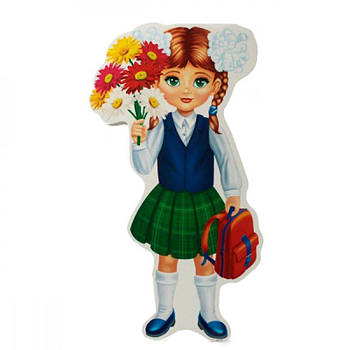 Прикраси А3 дитячі для залу картон Першокласниця 647018 G-Rich