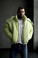 Куртка зимова (матова) зі знімним капюшоном виробництво Україна
