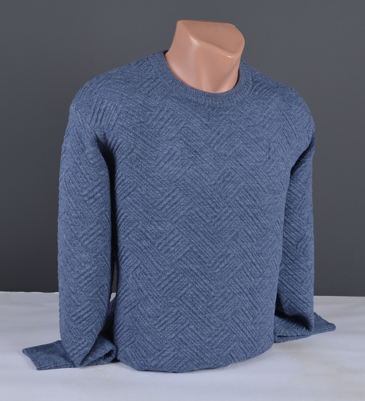 Чоловічий джемпер синій | Чоловічий светр Туреччина 7260, фото 1