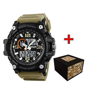 Patriot 012BKKHUASI Тризуб срібло Чорні з хакі. + Коробка