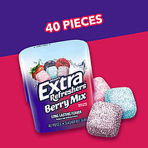 Жувальна гумка Extra Refreshers Berry Mix sugar free 40 шт США, фото 5