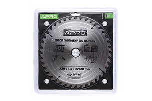 Диск пильний по дереву 230 мм 40 зубів для циркулярної пили швидке різання деревини