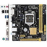 НАДІЙНА ПЛАТА LGA1150 ASUS H81M2 на DDR3 /USB3.1 Підтримує SATA3 1150, фото 3