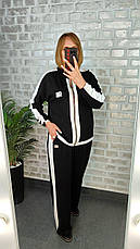 Жіночий костюм двійка з трикотажу | Туреччина | Великі розміри, фото 5