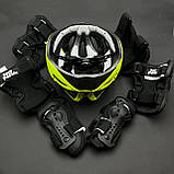 Якісний комплект захисту, шолом + наколінники, налокітники, рукавички, фото 5