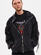 Чоловіче худі на блискавці NCTRNL оверсайз крою "Стілстоун"