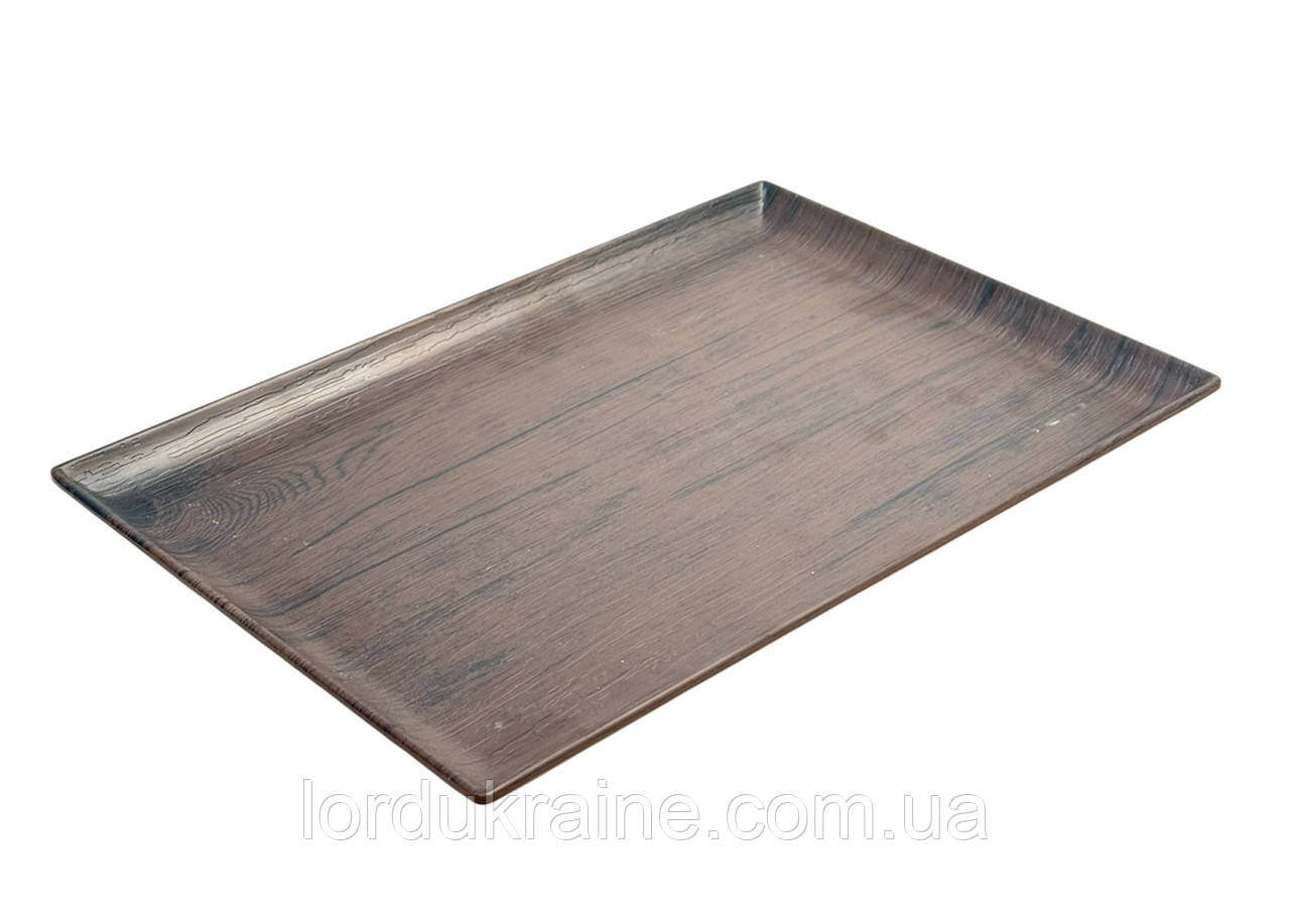 Піднос з меламіну 30х20,5 см колір дерева, фото 1