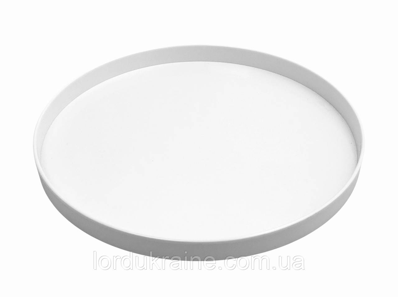 Піднос з меламіну круглий 35 см білий, фото 1