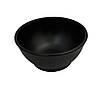 Салатник з меламіну 280 мл чорний матовий, фото 2