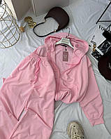 Костюм оверсайз Модель: 1530-265 Кольори: чорний, сірий меланж, Барбі