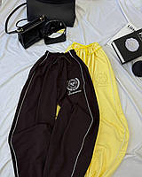 Штани оверсайз Модель: 1530-266 Кольори: сірий меланж, чорний, шоколад, лимон