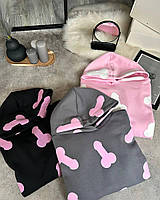 Худі Модель: 1530-188 Кольори: чорний, рожевий, графіт