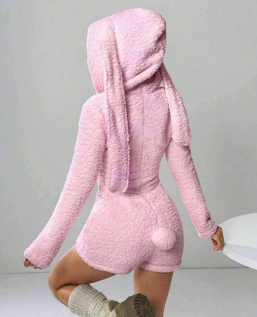 Комбінезон з вушками Модель: 1530-198 Кольори: білий, рожевий, бежевий