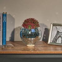 Горщик для рослин у формі диско-кулі для підвішування