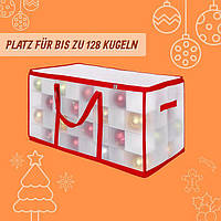 Коробка для зберігання новорічних куль XL, червоний