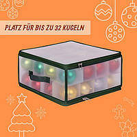 Коробка для зберігання новорічних куль М, зелений