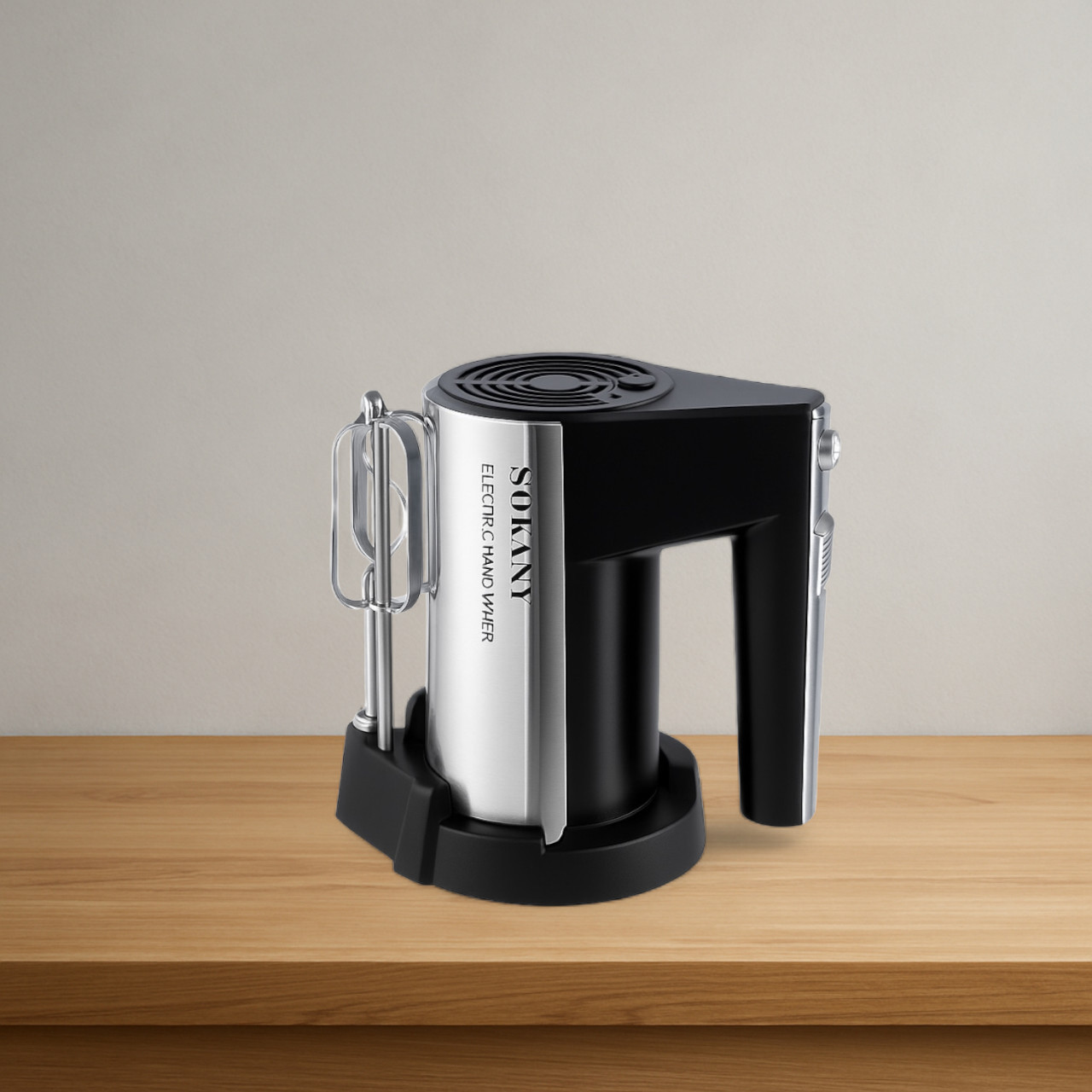 Ручний міксер Sokany CX-6629-2: 300 Вт, 5 швидкостей, нерж. сталь, фото 1