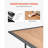 Садовий стіл VEVOR, балконний стіл (1505 x 960 x 725 мм), виготовлений з вуглецевої сталі + DPC-пластини, обідній стіл для