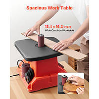 Шліфувальна машина VEVOR з осцилюючим шпинделем, 2000 об/хв, 6 втулками (12,7–76,2 мм), ходом 16 мм та робочим столом шириною 390