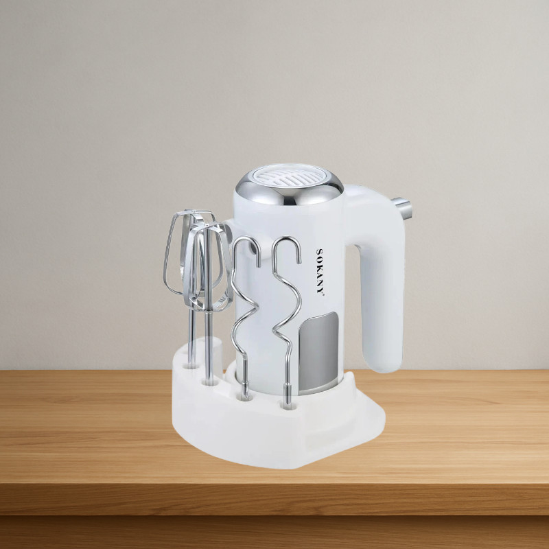 Кухонний міксер Sokany SK-02025, 800 Вт, компактний, білий, фото 1