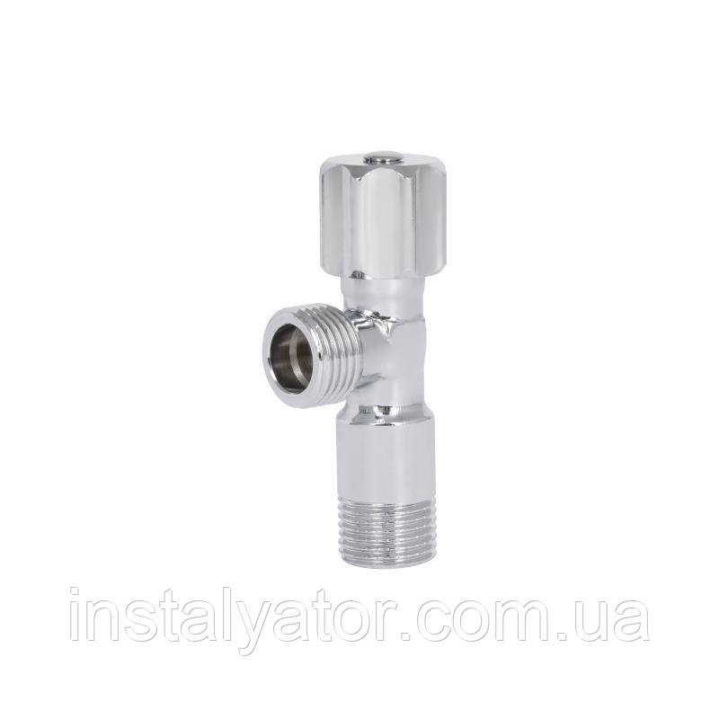 Кран кутовий Thermo Alliance Standart (ручка шестигранник) з вент.буксою 1/2"З х 1/2"З SF3441515, фото 1