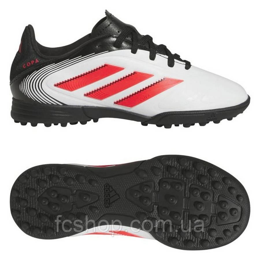 Дитячі білі сороконіжки Adidas Copa Pure 3 League Turf IH2241, Білий, Розмір (EU) — 38 2/3, фото 1