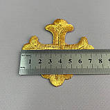 Лейси, термо аплікації хрест 7,5 см - золото, фото 4