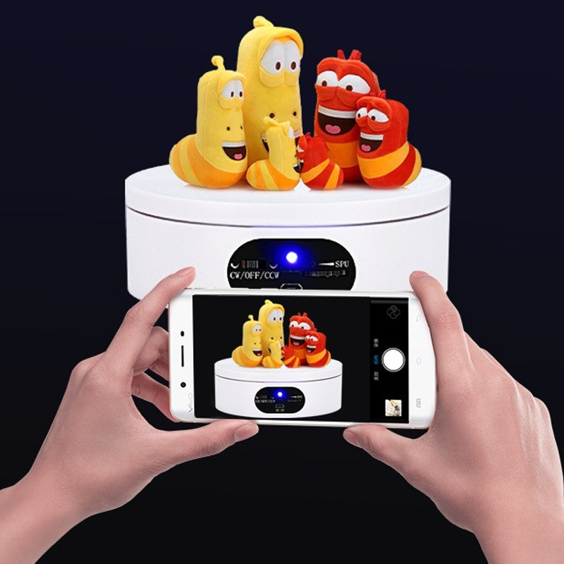 Поворотний стіл для предметної зйомки AccPro ND120W white (12см), фото 1