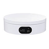 Поворотний стіл для предметної зйомки AccPro ND120W white (12см), фото 4