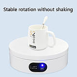 Поворотний стіл для предметної зйомки AccPro ND120W white (12см), фото 5