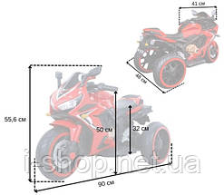 Дитячий електромотоцикл SPOKO SP-518 червоний, фото 3
