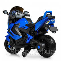 Дитячий електромотоцикл SPOKO SP-1600 синій, фото 3