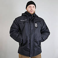 Куртка зимова "Ranger" (Чорна) (непромокальна куртка, тактична, нгу, зсу, військова)