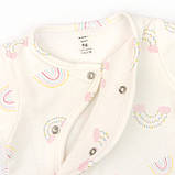 Чоловічок для немовлят з начосом діагональна застібка Rainbow, фото 2