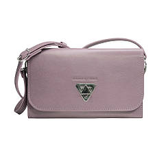 Жіночий клатч Grande Pelle 701665 223х135х30 мм глянсова шкіра фрез