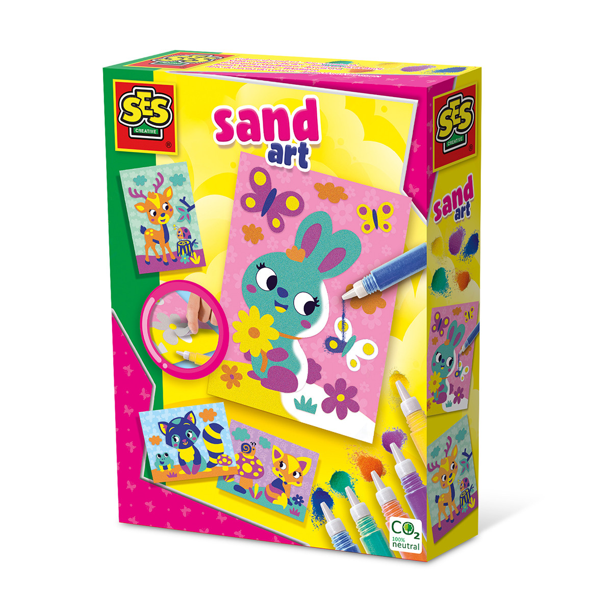 Набір для творчості з кольоровим піском – ЛІСОВІ ТВАРИНИ