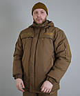 🔥 Куртка зимова "Ranger" (Койот) (непромокальна куртка, тактична, нгу, зсу, військова), фото 4