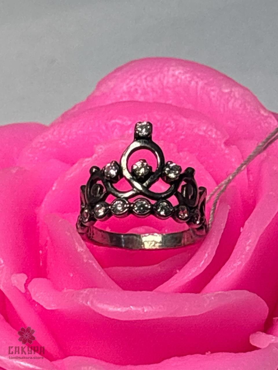 Срібна Каблучка зі вставкою цирконій, фото 1